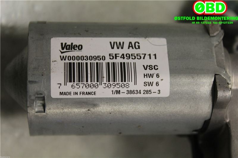 Viskermotor bakrute til Škoda Octavia 2013-2016 (Type III, Fase 1) (SKODA|5F4 955 711|5F4 955 711 A|5F4955711)