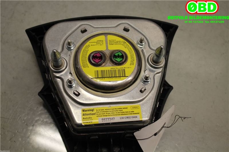 Airbag rattpute til Volvo V50 2007-2012 (Fase 2)  (VOLVO|31332804||8623347)