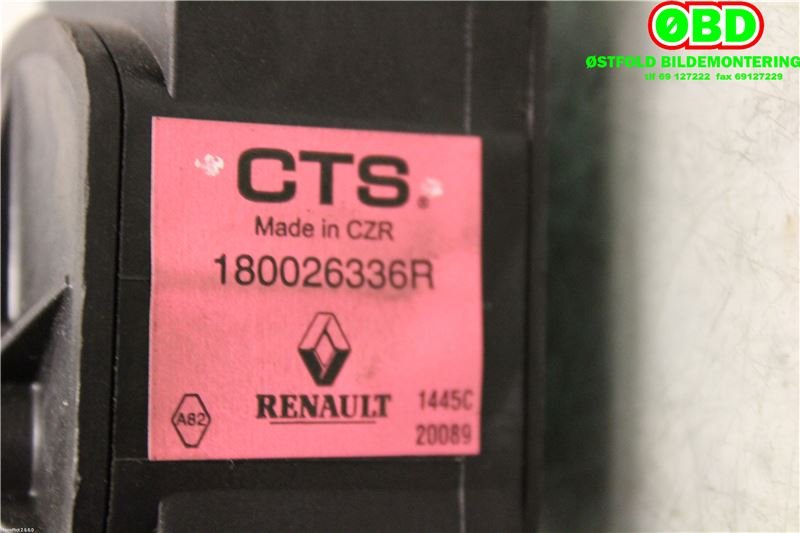 Pedal gass til Renault Zoe 2013-2019 (Fase 1) (RENAULT ZOE|180026336R|)