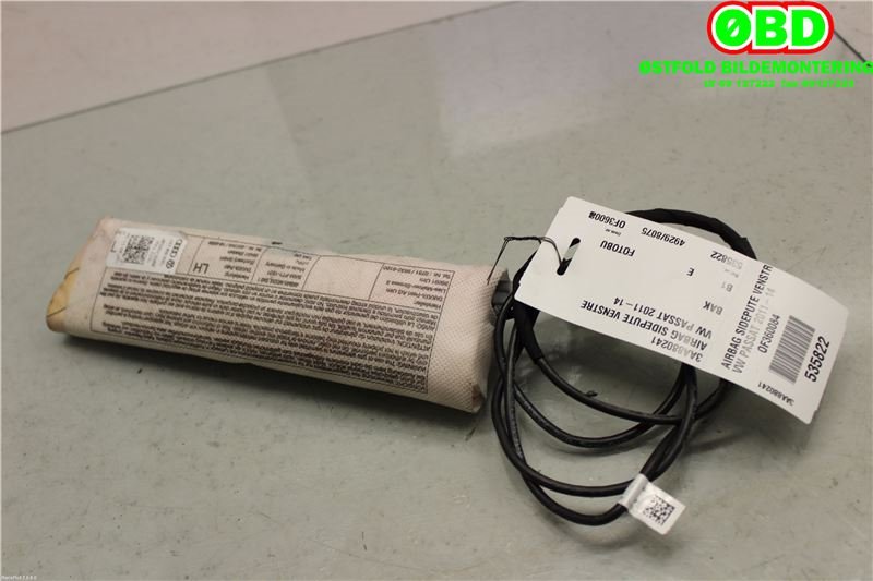 Airbag sidepute venstre til VW Passat 2011-2015 (B7) (B7) (VOLKSWAGEN|3AA 880 441|)