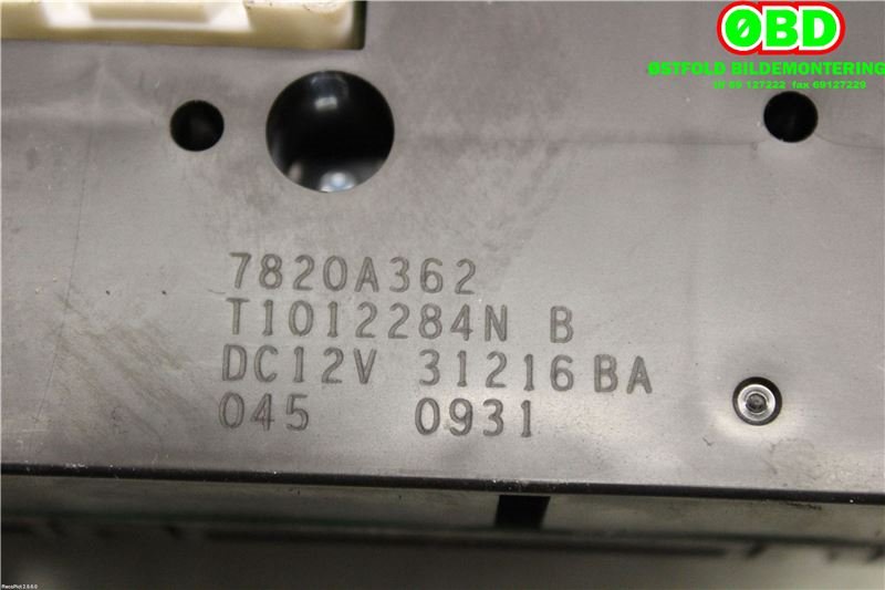 Varmeapparat betjening til Mitsubishi L200 2006-2015 (Type IV)  (MITSUBISHI|7820A362|)