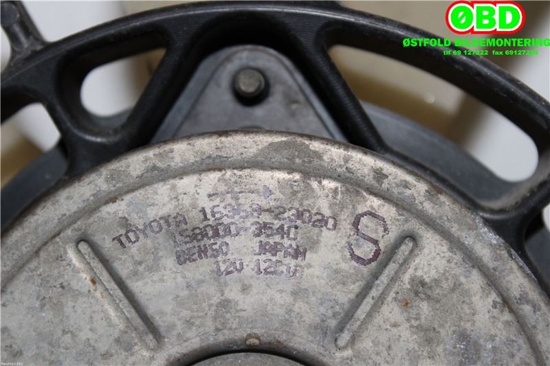 Kjølevifte til Toyota Verso 2002-2004 (COROLLA) (COROLLA) (TOYOTA|1636121060|163610D080|)