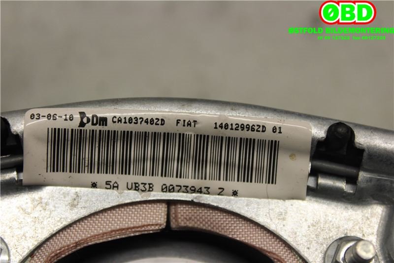 Airbag rattpute til Fiat Scudo 2007-2017 (Type II)  (FIAT|1401299681||14012996ZD)