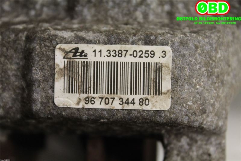 Bremsecaliper venstre bak til Peugeot 308 2013-2021 (Type II)  (PEUGEOT|1610762380|)