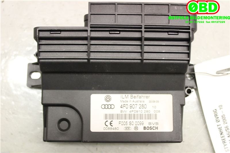 Styreenhet comfort (BCM) til Audi A6 2005-2008 (Type III, Fase 1) (C6) (C6) (AUDI|4F0 907 280 B||4F0907280)