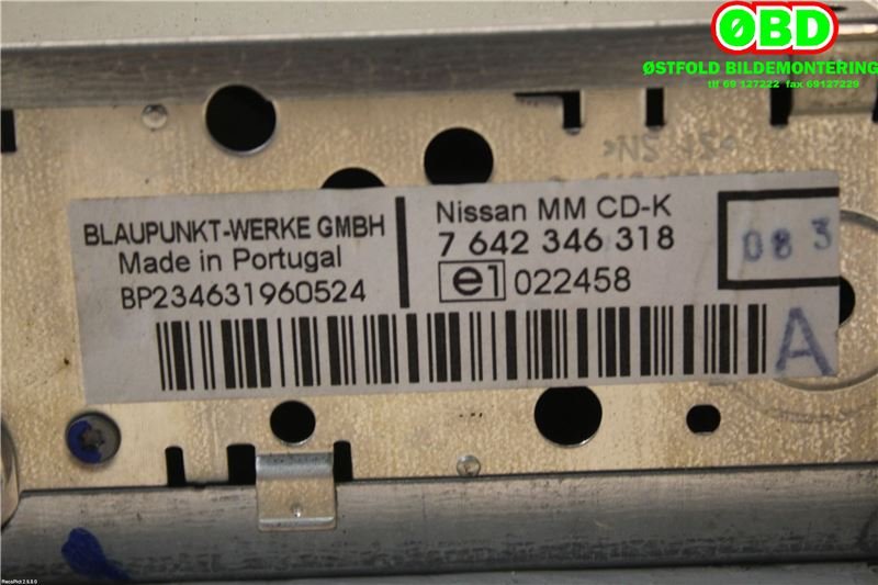 Bilstereo til Nissan Micra 2003-2010 (K12) (K12) (NISSAN|)