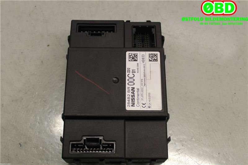 Styreenhet comfort (BCM) til Nissan Qashqai 2010-2014 (Type I, Fase 2)  (NISSAN|284B2BR02A||284B2BR00C)