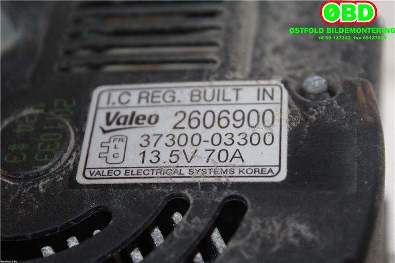 Dynamo til Hyundai i20 2009-2014 (Type I) (HYUNDAI|3730003300|3730003310)