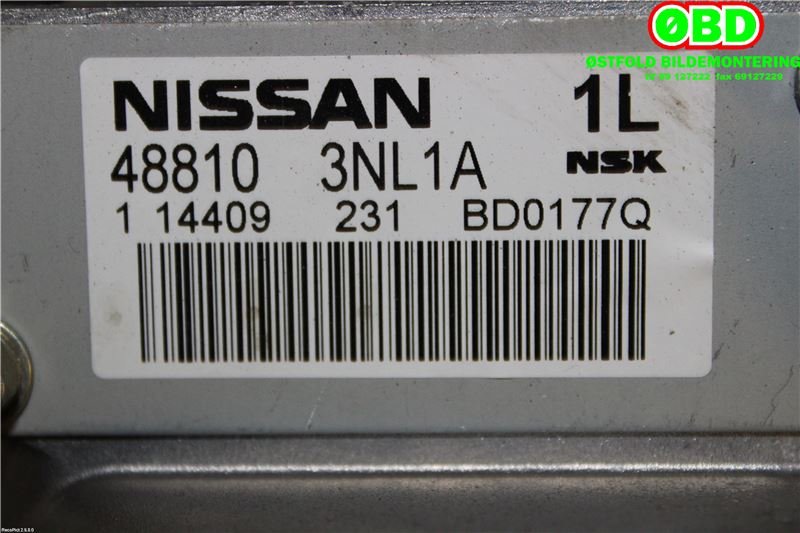 Rattaksel elektrisk servo til Nissan Leaf 2011-2017 (Type I)  (NISSAN|488113NL1A||488103NL1A)