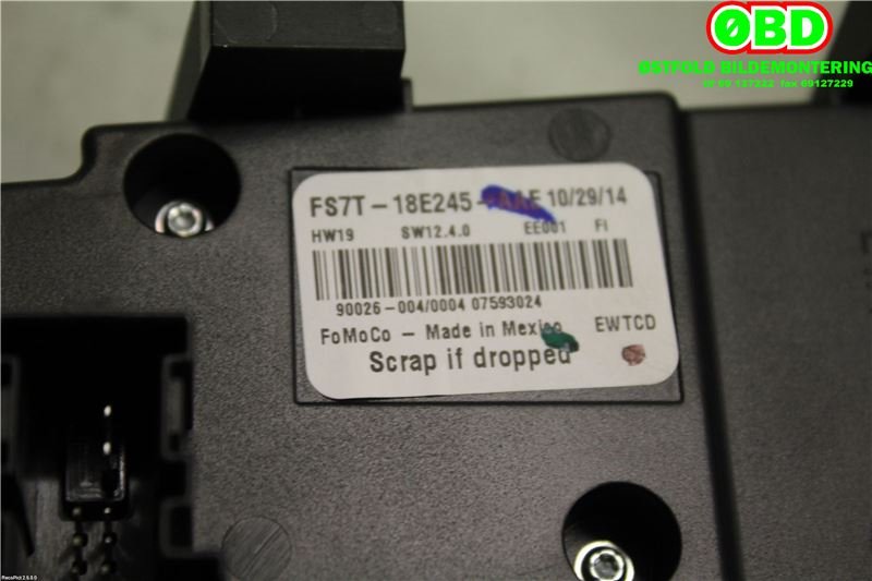 Varmeapparat betjening til Ford Mondeo 2014-2019 (Type V, Fase 1)  (FORD|1893952||FS7T18E245AAE)