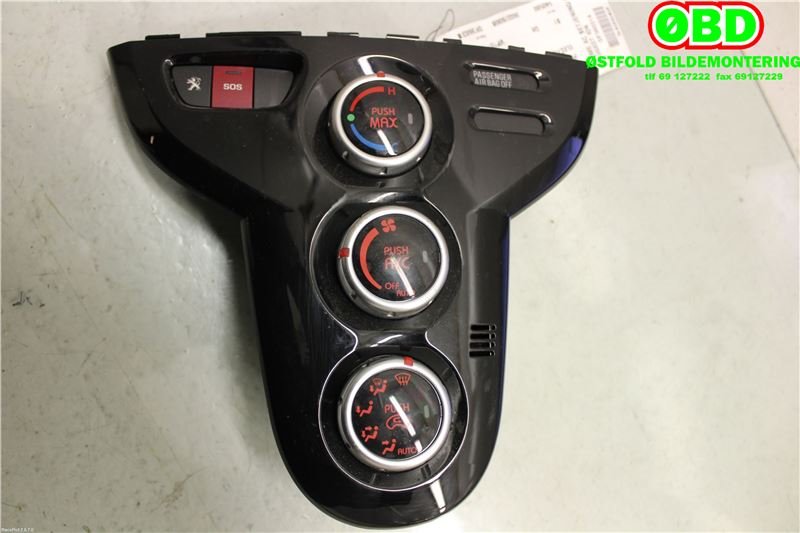 Varmeapparat betjening til Peugeot iOn, 2011-2020  (PEUGEOT|6452W8)