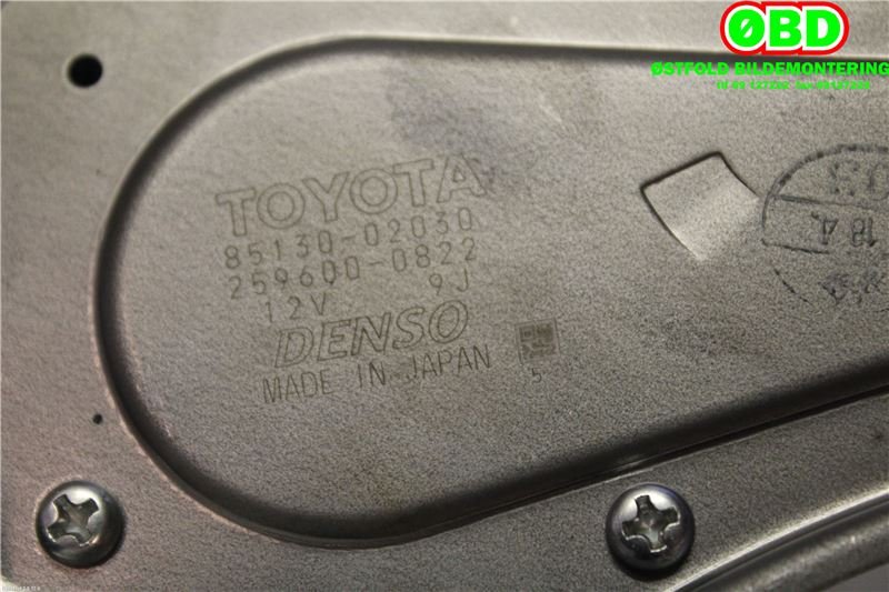 Viskermotor bakrute til Toyota Auris 2007-2010 (Type I, Fase 1)  (TOYOTA|8513002030|2596000822)