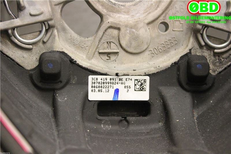 Ratt til VW Golf VI 2008-2012 (VOLKSWAGEN|3C8 419 091 BE||3C8419091BE)