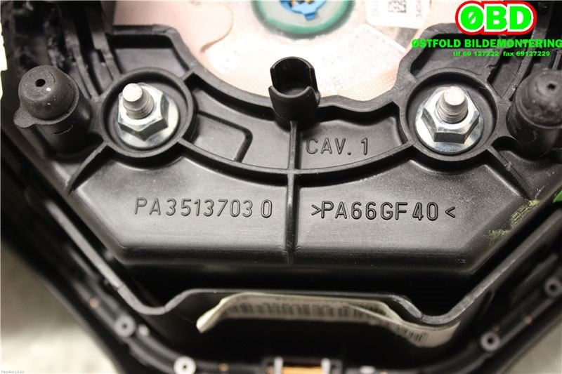 Airbag rattpute til Peugeot 3008 2009-2016 (Type I)  (PEUGEOT|4112PF|)