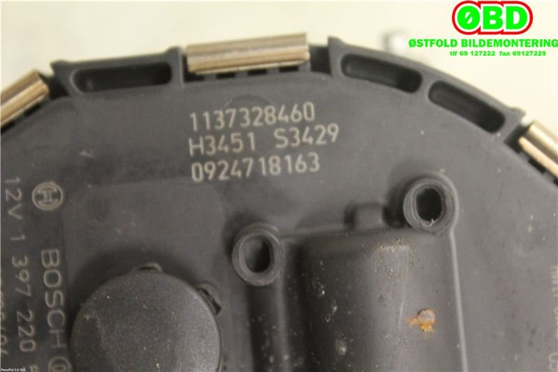 Viskermotor frontrute til Peugeot 3008 2009-2016 (Type I)  (PEUGEOT|6405PA|1397220577|)