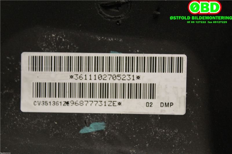 Ratt til Peugeot 5008 2010-2017 (Type I)  (PEUGEOT|4109NL|98072009ZD|96877731ZE)