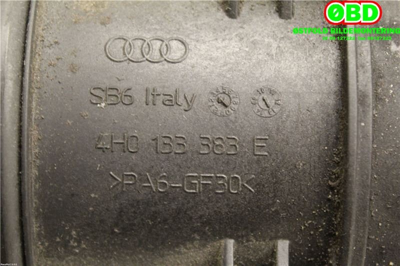 Luftmengde/luftmassemåler til Audi A8 2010-2013 (Type III, Fase 1)  (AUDI A 8|057 906 461 G||4H0133383E)