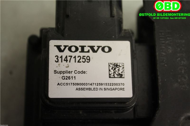 Sensor radar til Volvo V40 2012-2019  (VOLVO|31678089||31471259)