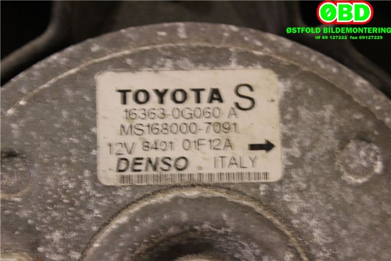 Kjølevifte til Toyota Avensis 2003-2008 (Type II)  (TOYOTA|163610G010|163610G020|)