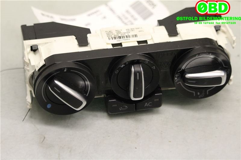 Varmeapparat betjening til VW Polo 2009-2014 (Type V, Fase 1) (VOLKSWAGEN|6R0 820 045 G||6R0820045G)