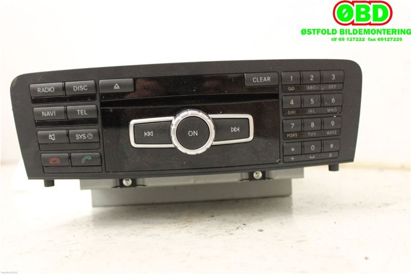Bilstereo til Mercedes B-Klasse 2011-2018 (W246) (W246) (MERCEDES|A 246 900 00 12|A 246 900 05 16|2469000012)