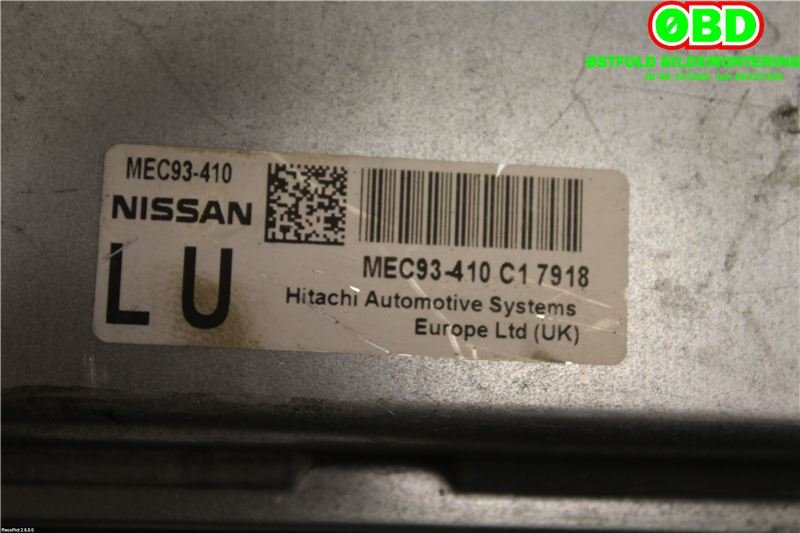 Styreenhet motor til Nissan Qashqai 2007-2010 (Type I, Fase 1)  (|93410C17918)