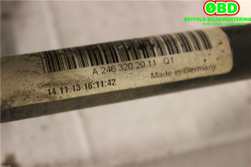 Stabilisatorstag bak til Mercedes B-Klasse 2011-2018 (W246) (W246) (MERCEDES|A 246 320 20 11||2463202011)