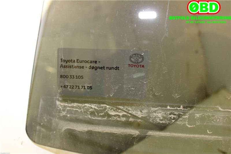 Siderute venstre bak til Toyota Verso-S 2011-2015 (COMBI) (COMBI) (TOYOTA|6811452320|)
