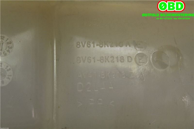 Ekspansjonstank til Ford Focus 2011-2014 (Type III, Fase 1)  (FORD|1717754||8V618K218DE)