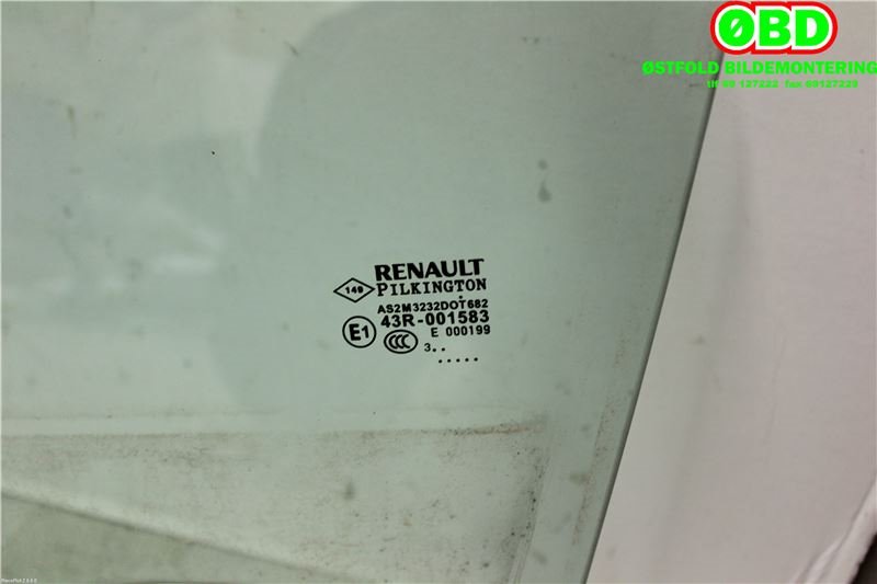 Siderute venstre bak til Renault Captur, 2013-2020 (Type I)  (RENAULT|823014872R)