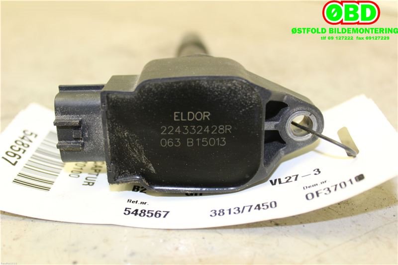 Coil elektronisk til Renault Captur 2013-2020 (Type I) (RENAULT|224332428R|)