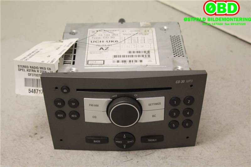 Bilstereo til Opel Astra H 2004-2009 (OPEL|93180958|6780211|13154304)