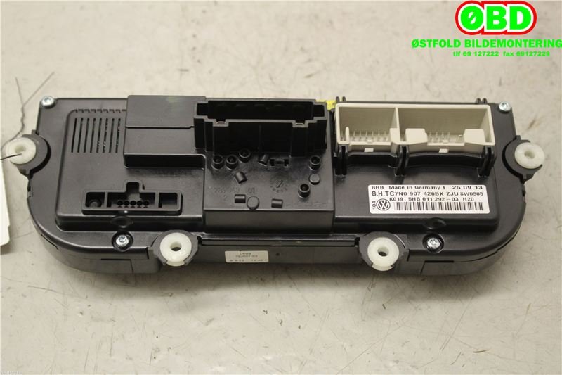 Varmeapparat betjening til VW Caddy 2010-2015 (Type III, Fase 2)  (VOLKSWAGEN|7N0 907 426 BK||7N0907426BK)