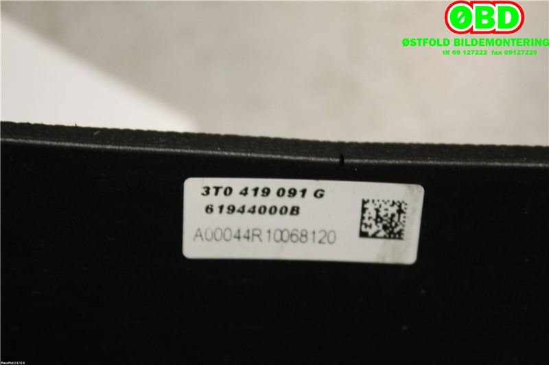 Ratt til Škoda Fabia 2010-2014 (Type II, Fase 2) (SKODA|3T0 419 091 G||3T0419091G)