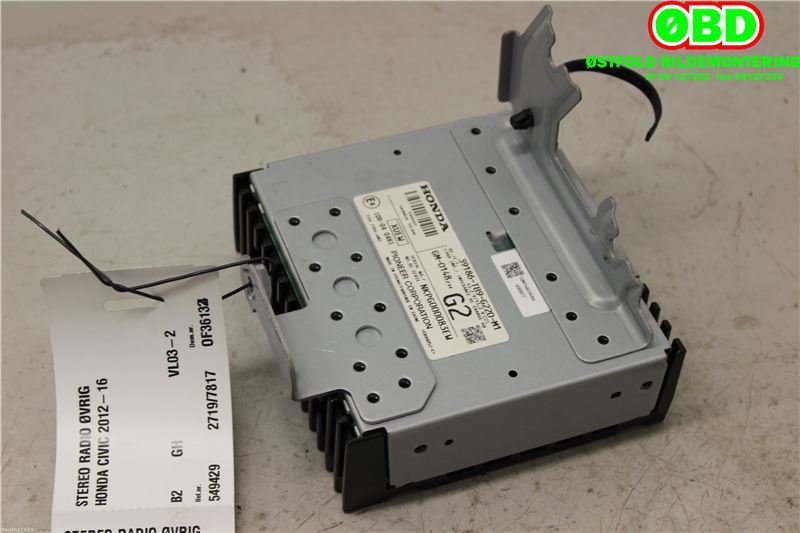 Bilstereo diverse til Honda Civic 2012-2015 (Type IX, Fase 1) (HONDA||39186TB9G220M1)