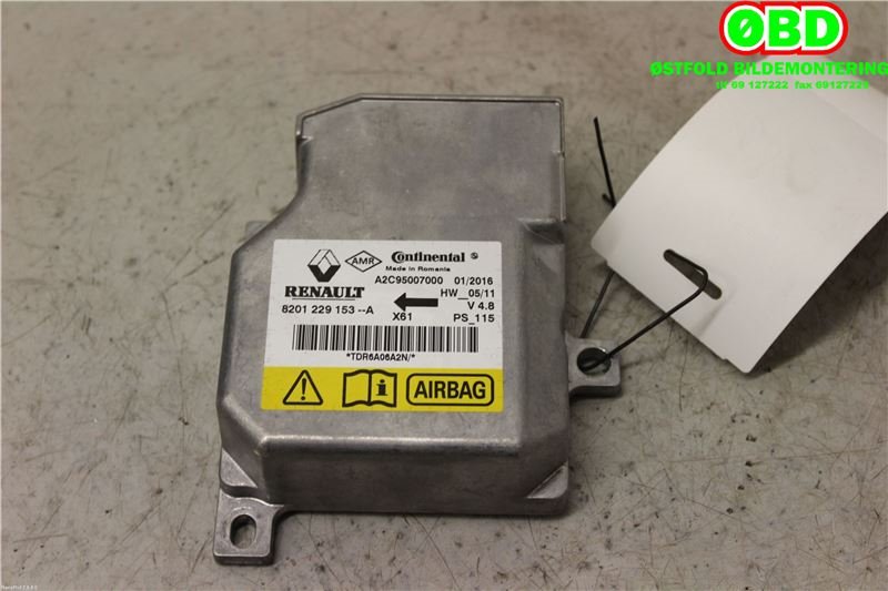 Airbag elektronikk til Renault Kangoo, 2008-2021 (Type II) (RENAULT KANGOO II VAREBIL|)