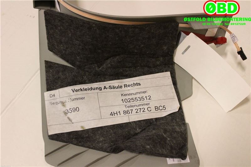 Diverse deler til Audi A8 2010-2013 (Type III, Fase 1)  (AUDI A 8|4H1867272C||4H1867272CBC5)