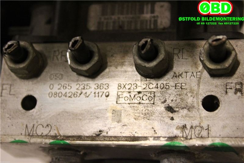 ABS sentral til Jaguar XF 2008-2015 (X250) (X250) (JAGUAR|C2Z10826|0265235363|8X232C405EE)