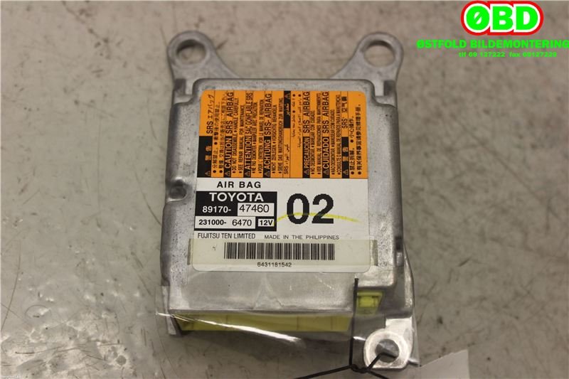 Airbag elektronikk til Toyota Prius 2009-2016 (Type III) (COMBI) (COMBI) (TOYOTA|8917047460|)