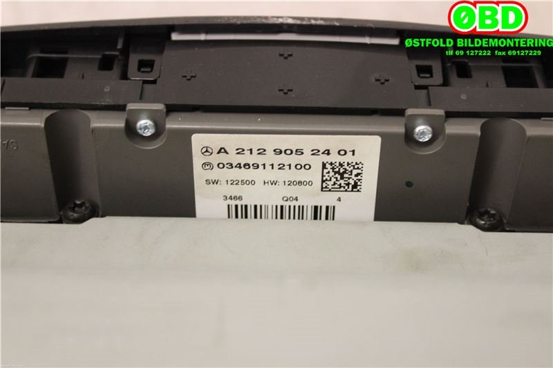 Bilstereo til Mercedes E-Klasse 2013-2016 (Fase 2) (W212) (W212) (MERCEDES|A 212 900 85 24|A 212 900 83 28|2129008524)