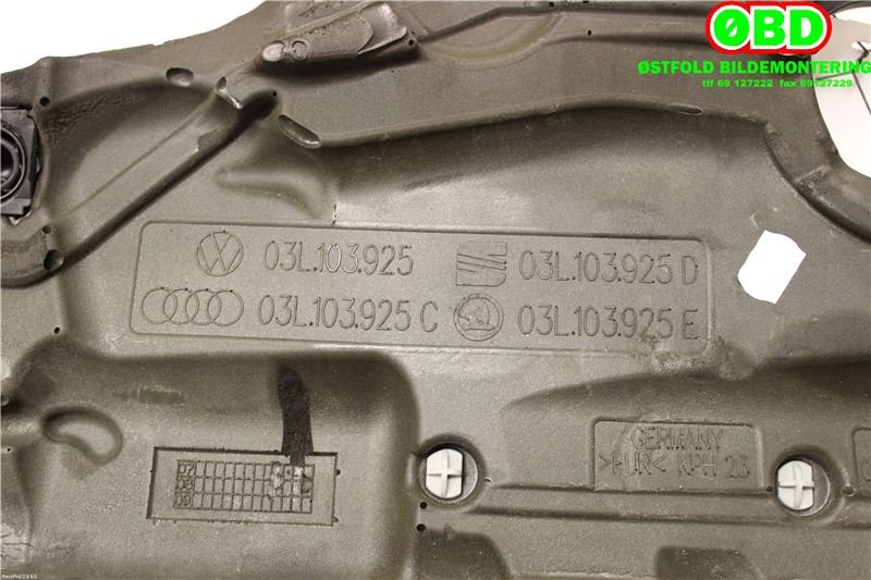 Motordeksel over motor til VW Tiguan 2007-2011 (Type I, Fase 1)  (VOLKSWAGEN|03L 103 925 AM||03L103925)
