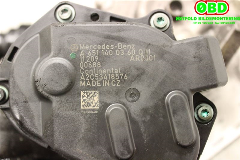 EGR-ventil til Mercedes E-Klasse 2009-2013 (Fase 1) (W212) (W212) (MERCEDES|A 651 140 08 60||6511400360)