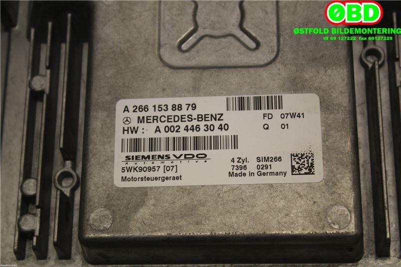 Styreenhet motor til Mercedes B-Klasse 2008-2011 (Fase 2) (W245) (W245) (MERCEDES|A 002 446 33 40||2661538879)