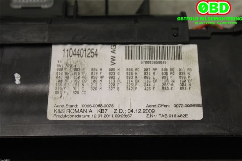 Sikringsboks til Audi A3 1996-2003 (Type I)  (18T|)