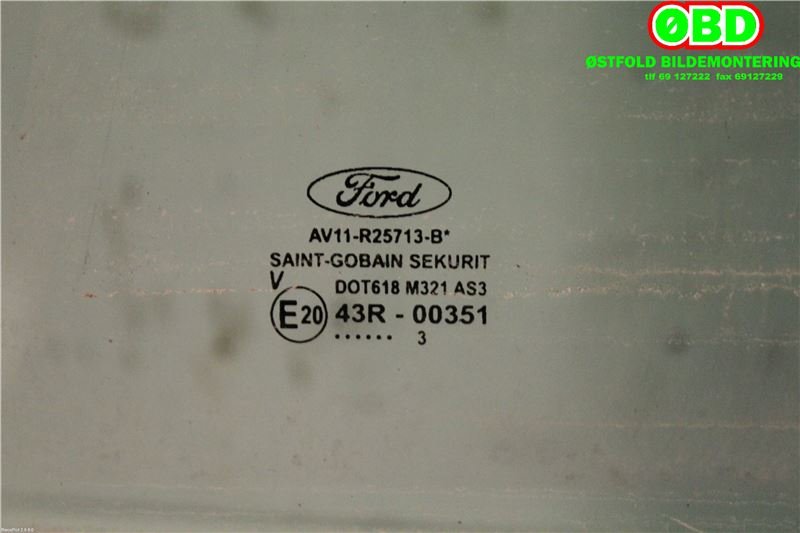 Siderute venstre bak til Ford B-Max 2012-2017  (FORD|1752169|)