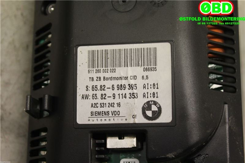 Instrument kjørecomputer til BMW 5-Serie 2003-2010 (E60/E61) (E60/E61) (BMW|65 82 9 193 758|)
