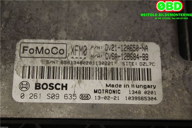 Styreenhet motor til Ford B-Max 2012-2017 (FORD|1808216|0261S09635|DV212112A650NA)