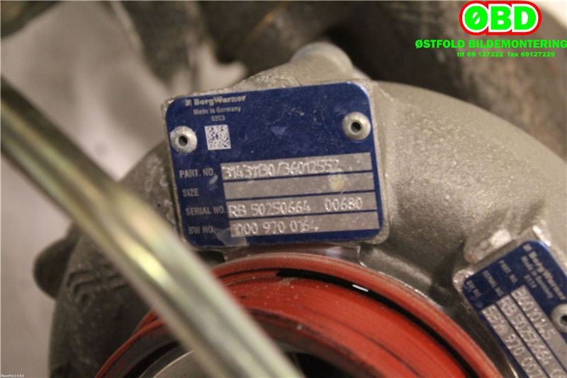 Turbo til Volvo XC70 2014-2016 (Type II, Fase 2)  (VOLVO|36012552|31431130|)