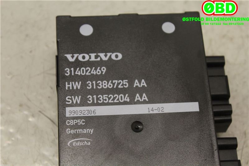Styreenhet diverse til Volvo XC70 2014-2016 (Type II, Fase 2)  (VOLVO|31402469|)