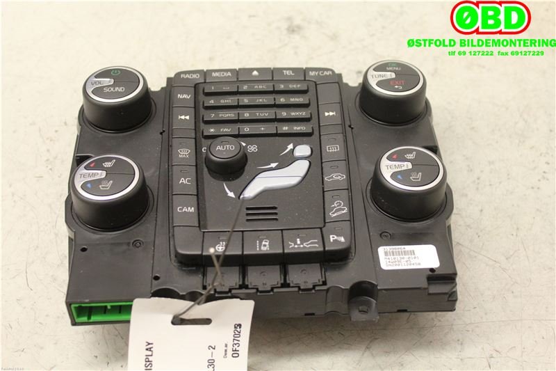 Varmeapparat betjening til Volvo XC70, 2014-2016 (Type II, Fase 2)  (VOLVO|31398064)